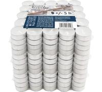 Hofer Bougies Chauffe-plat - 300 pièces - 5 heures de combustion - Cire non parfumée, sans gouttes, longue durée, qualité UE