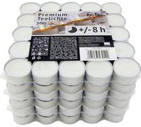 HOFER Bougies à réchaud 150 pièces - Blanc - 8h de combustion - Sans parfum - Idéal pour la décoration et les fêtes