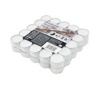 Hofer Bougies Chauffe-plat - 50 pièces - 8 heures de combustion - Cire non parfumée, sans gouttes, longue durée, qualité UE