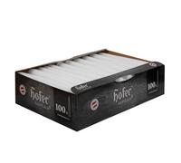 Hofer Bougies pour chandelabres - 23 x 250 mm - Blanc - Lot de 100 bougies coniques longues - Longue durée de vie de 7 heures - Non parfumées - Qualité RAL