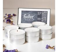 HOFER Lot de 12 bougies chauffe-plat Maxi - Jusqu'à 10 heures de combustion - L'original - Grandes bougies chauffe-plat XXL longue durée de combustion, sans parfum - Bougies pour décorer, célébrer,