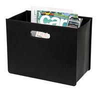 HofferRuffer Porte-revues en cuir Porte-revues Porte-journaux Noir pour le salon