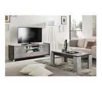 HOFFMAN - Ensemble Meuble TV 160cm + Table Basse à 4 Pieds