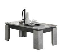 HOFFMAN - Table Basse à 4 Pieds Gris Aspect Pierre -