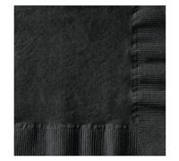 Hoffmaster 020212 Serviette de table à boisson, pièce de monnaie en relief, 1 épaisseur, 1/4 pli, 25,4 cm de long x 25,4 cm de large, Noir (4 paquets de 250)