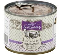 Hofgut Breitenberg Cat Kater Carlos plat favoris ragoût délicat de poulet avec cœurs 180gx12