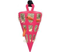 Hofman Animal Care Porte Foin en Forme de Carotte 'Hay Slow Feeder Fun & Flex Carrot' - Rose
