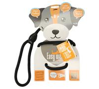 Hofman Easy Walk Harnais Et Laisse Noir Pour Chien, Contrôle Doux, Robuste
