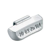 Hofmann PowerWeight Type164 5164-0150-001 argent 20g 100x Masses d'équilibrage de roue pour jantes en acier, masse pneu
