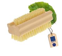 HOFMEISTER® Brosse à Ongles, 9,5 cm, Nettoyage hygiénique des Mains et des Ongles, Douce pour la Peau, Poils naturels en Fibre, pour la manucure, la pédicure et Les Soins des Mains