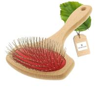 HOFMEISTER® Brosse à pelage en bois de hêtre - Brosse de qualité supérieure pour le toilettage des chiens et des chats - Accessoire de toilettage durable pour animaux de compagnie - Idée cadeau pour