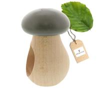 HOFMEISTER® Casse-Noix Champignon, Bois de hêtre, Fait Main en Europe, Casse Facilement Chaque Noix, idéal pour Les Enfants, Gris, 10 x 6,5 x 6,5 cm