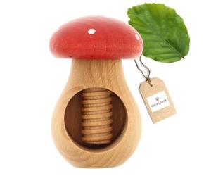 HOFMEISTER® Casse-Noix Champignon Mouche, Bois de hêtre, Fait Main en Europe, Casse Facilement Chaque Noix, idéal pour Les Enfants, 10 x 6,5 x 6,5 cm