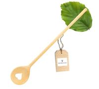 HOFMEISTER® Cuillère en bois avec motif cœur, sans rayures, cuillère à mélanger en hêtre résistant à la chaleur, fabrication européenne, idéale pour cuisiner et pâtisser