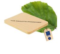 Hofmeister Dessous-de-plat pour casseroles à raclette, avec inscription en allemand, Bois, Lot de 4