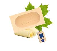 Hofmeister Holzwaren Beurrier Square 14x7,6x4,3 cm pour 125 g avec Motif (chèvre)