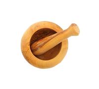 Hofmeister Holzwaren Mortier et pilon en bois d'olivier 12 x 12 x 7,5 cm
