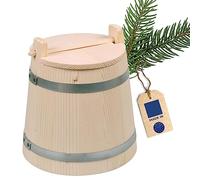 Hofmeister Holzwaren Pot de concombres avec Couvercle en Bois (2 litres)