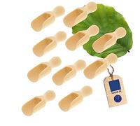 HOFMEISTER® Lot de 10 pelles doseuses en bois, 5,2 cm, cuillères de mesure pour épices, thé, café et céréales, dosage sûr, pesage, remplissage dans des récipients de conservation, boîtes à thé et