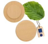 HOFMEISTER® Lot de 2 couvercles pour pichets et Verres à blé, couvercles Anti-guêpes, en Bois, Protection Contre Les piqûres d'insectes et la saleté dans Le Jardin de bière, 10 cm