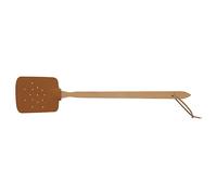 HOFMEISTER® Lot de 5 tapettes à mouches, en bois de hêtre et cuir, 47,5 cm, en provenance d'Europe, raquette pratique contre les insectes, tapette avec cordon en cuir à suspendre, patchs à mouches et