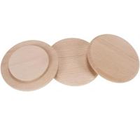 HOFMEISTER® Couvercle pour verres, gobelets et canettes jusqu'à 7 cm de diamètre, couvercle anti-guêpes, protège contre les insectes et la poussière dans le jardin, couvercle en bois, 8,4 cm de