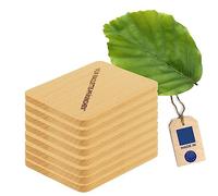 HOFMEISTER® Lot de 8 Dessous de Verre pour poêles à raclette en Bois de 10 cm - Prêts à raclette et Tables Contre l'huile et Les Rayures