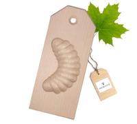 HOFMEISTER® Moule pour croissants à la vanille d'Europe, 14,5 cm, moule à biscuits résistant à la chaleur en bois d'érable, emporte-pièce pratique pour croissants, moule pour faire des biscuits