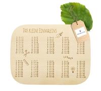 HOFMEISTER® Planche d'apprentissage rectangulaire en bois de hêtre local, avec motifs sur le thème « Apprendre » (petite table de multiplication, 1)