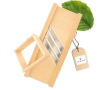 HOFMEISTER® Rabot à légumes manuel - Rabot à choux de haute qualité en bois de hêtre - Parfait pour la choucroute & le chou rouge - Ustensile de cuisine par excellence, 60 cm