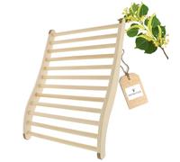 HOFMEISTER® Support Dorsal Ergonomique en Bois pour bancs de Sauna - Assise Confortable et Plaisir du Sauna - Accessoire idéal pour Le Sauna