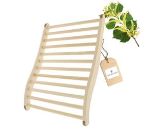 HOFMEISTER® Support Dorsal Ergonomique en Bois pour bancs de Sauna - Assise Confortable et Plaisir du Sauna - Accessoire idéal pour Le Sauna