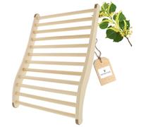 HOFMEISTER® Très grand support dorsal ergonomique pour bancs de sauna en bois de tilleul - Idéal comme cadeau pour les amateurs de sauna ! Convient pour les saunas en tonneau et les cabines de sauna