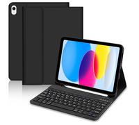 Hofsos Clavier pour iPad A16 11 Génération / 10e génération 2022 (10,9/11 pouces), QWERTY Espagnol Ñ Étui avec porte-stylo, Clavier Bluetooth magnétique amovible pour 10/11.Gen, noir