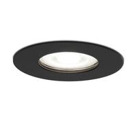 HOFTRONIC - Bari - Spot LED encastrable GU10 - Étanche IP65 - 5 W 400 lm - 6000 K blanc lumière du jour - Noir - Spot de plafond pour salle de bain, intérieur et extérieur