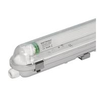 HOFTRONIC - Lampe LED pour pièces humides 60 cm 4000 K 9 W 1440 lm 160 lm/W avec tubes LED sans scintillement liables Lampe d'atelier étanche IP65 Lampe à bain/lampe de cave