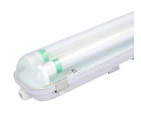 HOFTRONIC - Lampe LED T8 pour pièces humides - IP65 - 60 cm - 6000 K - 9 W - 2880 lm - 160 lm/W - Avec tubes LED non scintillants - Peut être connecté pour pièces humides