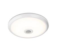 HOFTRONIC - LED Plafonnier - Détecteur de Mouvement et Interrupteur Crépusculaire - 360º 1-6 meter - 12W 1000lm - 4000K neutre blanc - lampe à détecteur - IP20 Interieur