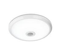 HOFTRONIC - LED Plafonnier - Détecteur de Mouvement et Interrupteur Crépusculaire - 360º 1-6 meter - 12W 1000lm - 6400K Blanc Froid - lampe à détecteur - IP20 Interieur