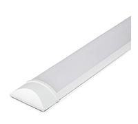 HOFTRONIC - Lot de 2 Réglette LED Linéaire 120 cm - 40W - Chip Samsung - 6400K Blanc froid - 4800lm - Plafonnier Lampe Rectangulaire - Tube LED Lumière - IP20 pour Plafond, Garage, Magasin