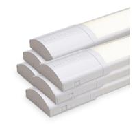 HOFTRONIC - Lot de 6 Réglette LED Linéaire 120 cm - 40W - Chip - 4000K Blanc neutre - 5600lm - Plafonnier Lampe Rectangulaire - Tube LED Lumière - IP20 pour Plafond, Garage, Magasin