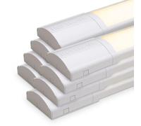 HOFTRONIC - Lot de 8 Réglette LED Linéaire 120 cm - 40W - 3000K Blanc chaud - 5600lm - Plafonnier Lampe Rectangulaire - Tube LED Lumière - IP20 pour Plafond, Garage, Magasin