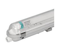 HOFTRONIC - Réglette LED 120cm - 18W 2520 Lumen (140lm/W) - IP65 extérieur étanche - 3000K blanc chaud - 50.000h Lampe - Avec tube fluorescent LED - Lampe de cave éclairage de garage - Connectable