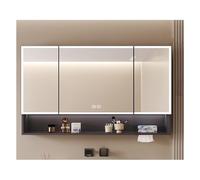 HOFUNTRE Armoire De Toilette avec Anti-buée,Meuble Mural Toilette Rangement,Convient Aux Salles De Bains dans Les Maisons, Les Appartements, Les Hôtels De Charme(Gray,100 * 70cm/39.4 * 27.5in)