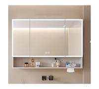 HOFUNTRE Armoire De Toilette avec Anti-buée,Meuble Mural Toilette Rangement,Convient Aux Salles De Bains dans Les Maisons, Les Appartements, Les Hôtels De Charme(White,100 * 70cm/39.4 * 27.5in)