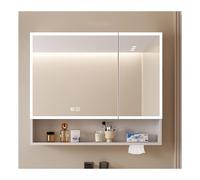 HOFUNTRE Armoire De Toilette avec Anti-buée,Meuble Mural Toilette Rangement,Convient Aux Salles De Bains dans Les Maisons, Les Appartements, Les Hôtels De Charme(White,60 * 70cm/23.6 * 27.5in)