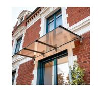 HOFUNTRE Auvent de Porte d'Entrée, Durabilité et Résistance aux Chocs, Protection Tous Temps, Idéal pour Portes, Fenêtres, Balcons et Jardins, Partout dans Le Monde(80cm/31.5in*380cm/149.6in)