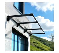 HOFUNTRE Auvent en Aluminium,Marquise de Porte d'entree, Bonne Transmission de lumière, pour terrasse, Balcon, Jardin, entrée de Porte,Usage extérieur Maison.(40cm/15.7in*150cm/59in)