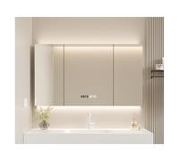 HOFUNTRE Meuble Mural Toilette Rangement， Armoire De Salle Bain avec Miroir，Convient À Divers Scénarios Tels Que Les Maisons, Appartements, Hôtels, Etc(90 * 70cm/35.4 * 27.5in)