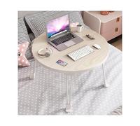 HOFUNTRE Nouvelles Jambes conceptuelles, Plusieurs Couleurs Disponibles,tiroir de Rangement, Plateau Rond,Idéal pour la Maison, Le Bureau et Les Petits espaces.(Maple A)